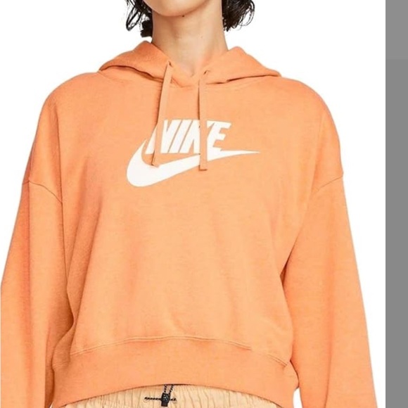 Nike Sportswear Club Fleece Women's Oversized Crop Graphic Hoodie small - Picture 4 of 8